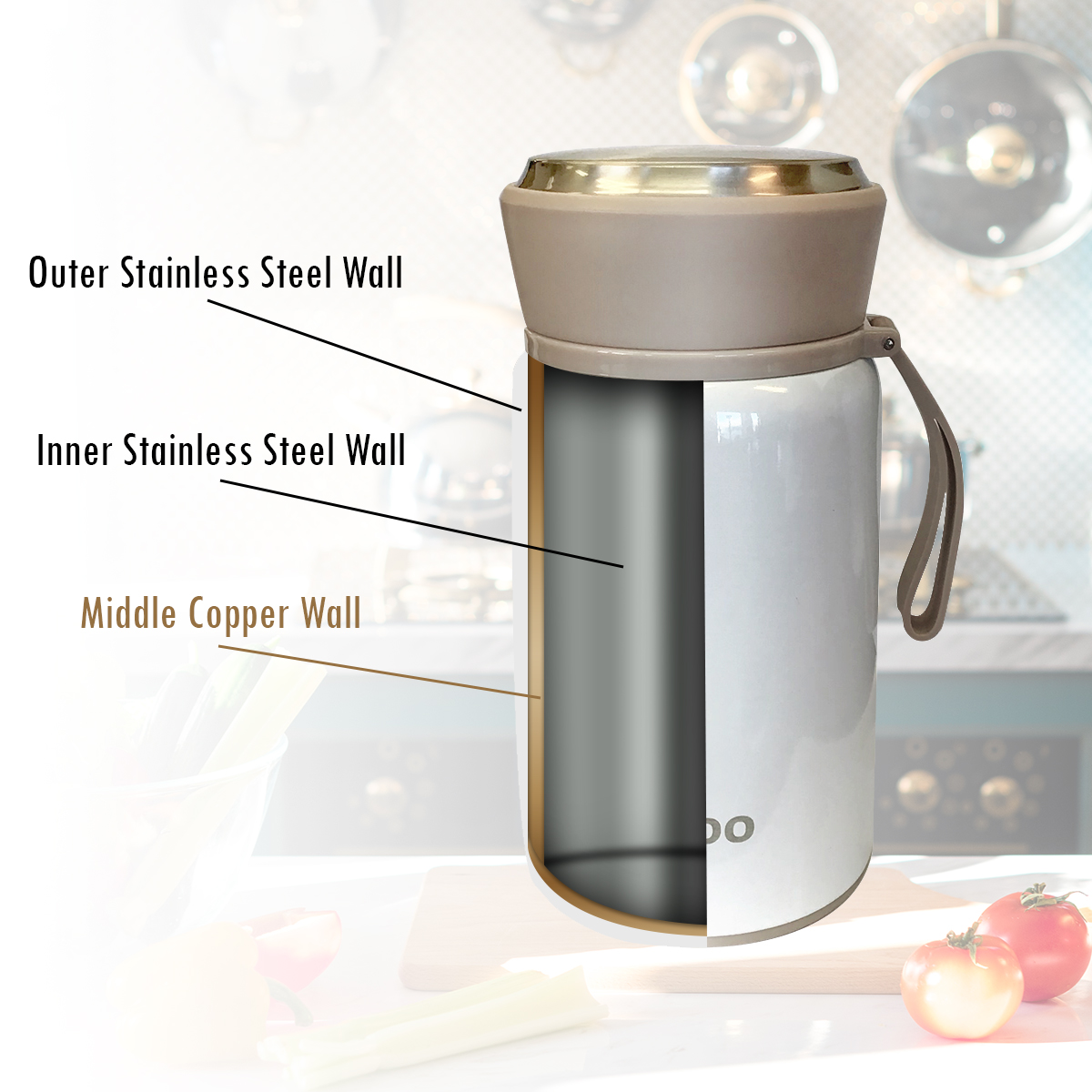 Save on Thermos Insulated Stainless Food Jar with Folding Spoon 16